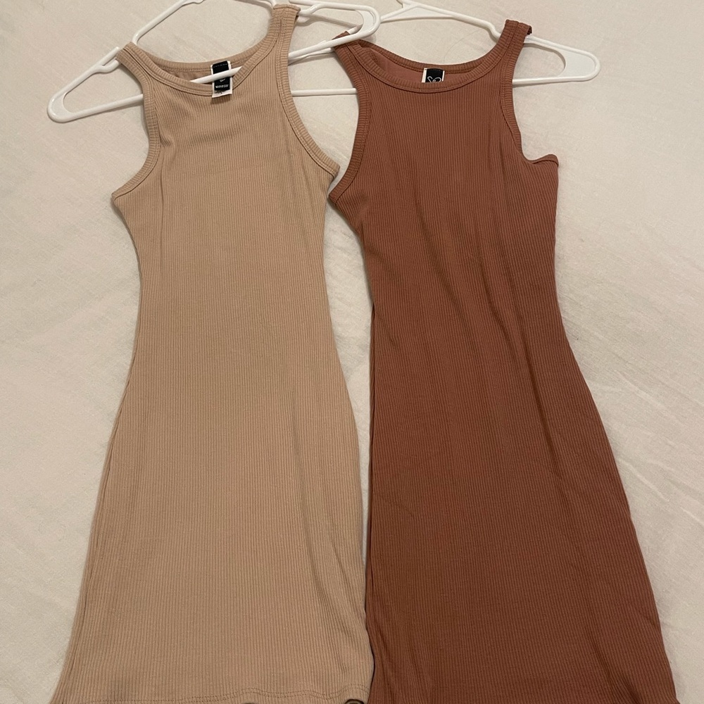 Windsor Ribbed Knit Crew Neck Bodycon Mini Dress